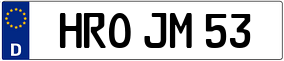 Trailer License Plate